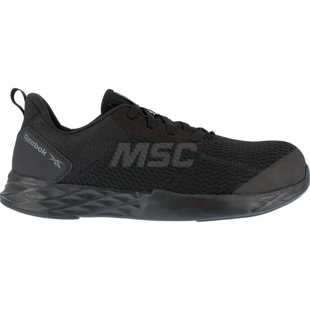 Work Boot: Size 9.5, Mesh, Composite Toe Black, Medium Width