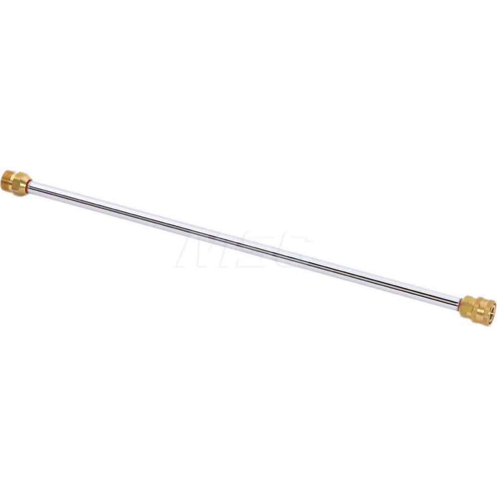 Pressure Washer Accessories; Maximum Pressure (psi): 3100; For Use With: Most Brands; Overall Length: 20.00; Thread Type: GHT; Thread Size (Inch): 22; Length (Inch): 20.00; Material: Brass; Chrome; Material: Brass; Chrome; Maximum Pressure: 3100; Material