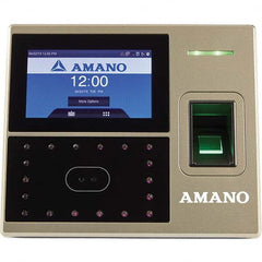 Amano - Time Clocks & Time Recorders Punch Style: Biometric Power Source: 100 to 240 V @ 50 to 60 Hz - Exact Tooling