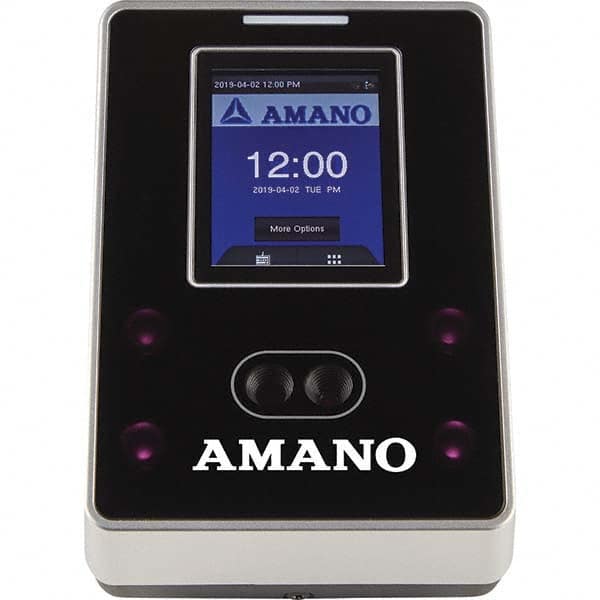 Amano - Time Clocks & Time Recorders Punch Style: Biometric Power Source: 100 to 240 V @ 50 to 60 Hz - Exact Tooling