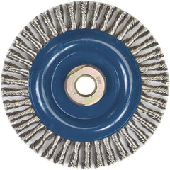Norton - 5" OD, 5/8-11 Arbor Hole, Stringer Bead Stainless Steel Wheel Brush - Exact Tooling