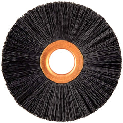 Norton - 3" OD, 5/8" Arbor Hole, Crimped Nylon Wheel Brush - Exact Tooling