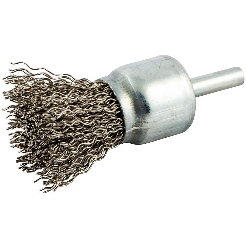 Norton - End Brushes Brush Diameter (Inch): 1 Fill Material: Carbon Steel - Exact Tooling