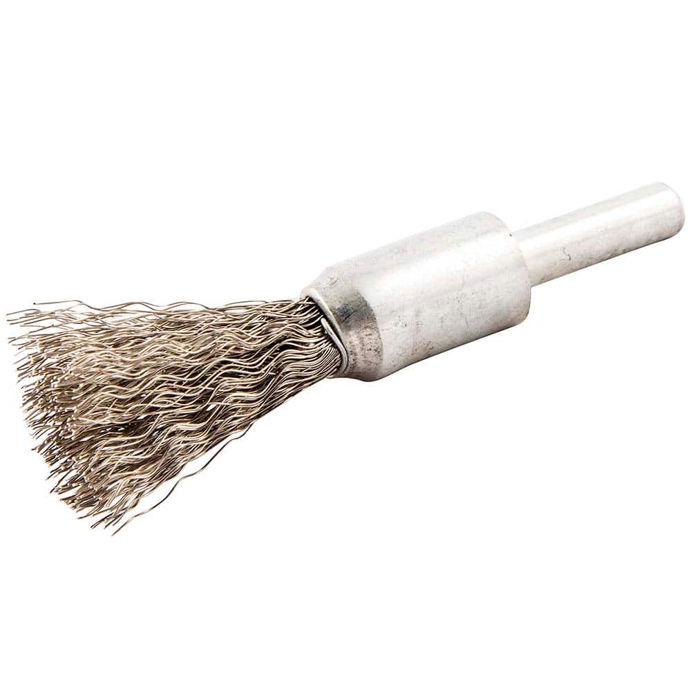 Norton - End Brushes Brush Diameter (Inch): 1/2 Fill Material: Stainless Steel - Exact Tooling
