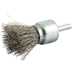 Norton - End Brushes Brush Diameter (Inch): 1 Fill Material: Stainless Steel - Exact Tooling