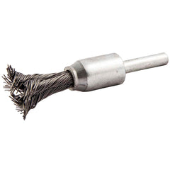 Norton - End Brushes Brush Diameter (Inch): 1/2 Fill Material: Carbon Steel - Exact Tooling