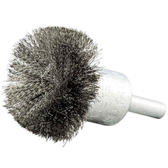 Norton - End Brushes Brush Diameter (Inch): 1-1/2 Fill Material: Carbon Steel - Exact Tooling
