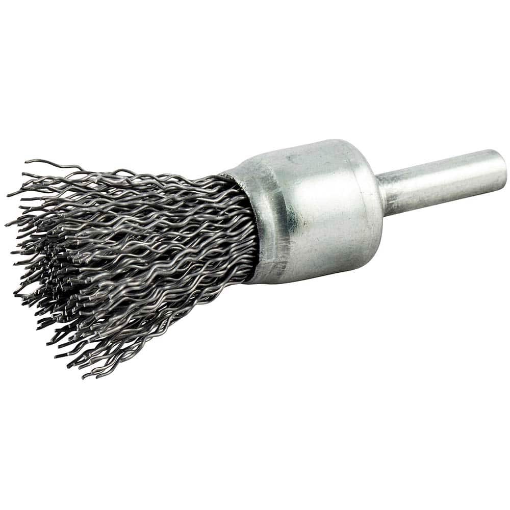 Norton - End Brushes Brush Diameter (Inch): 3/4 Fill Material: Carbon Steel - Exact Tooling