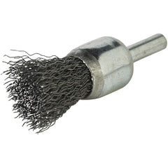 Norton - End Brushes Brush Diameter (Inch): 3/4 Fill Material: Carbon Steel - Exact Tooling