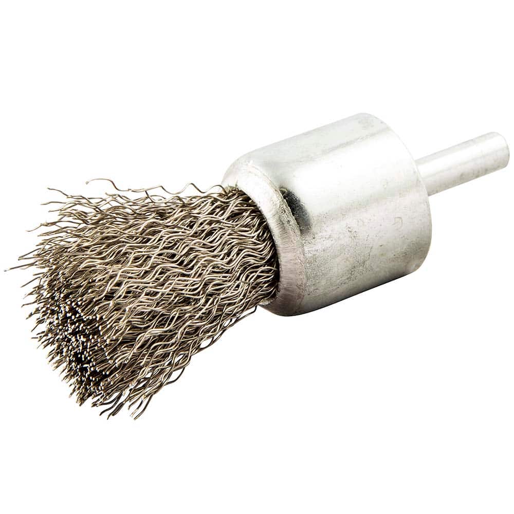 Norton - End Brushes Brush Diameter (Inch): 1 Fill Material: Stainless Steel - Exact Tooling