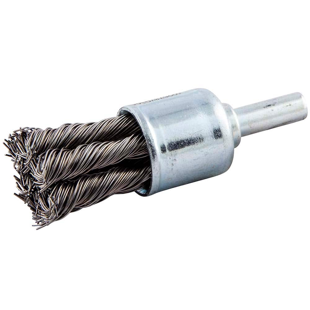 Norton - End Brushes Brush Diameter (Inch): 3/4 Fill Material: Carbon Steel - Exact Tooling