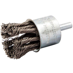 Norton - End Brushes Brush Diameter (Inch): 1-1/8 Fill Material: Carbon Steel - Exact Tooling
