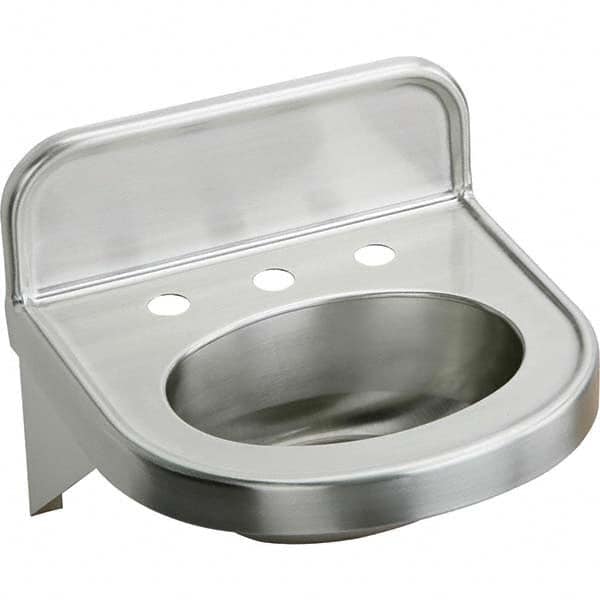 ELKAY - Stainless Steel Sinks Type: Lavatory Sink-Wall Hung Outside Length: 18 (Inch) - Exact Tooling