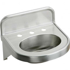 ELKAY - Stainless Steel Sinks Type: Lavatory Sink-Wall Hung Outside Length: 18 (Inch) - Exact Tooling