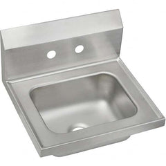 ELKAY - Stainless Steel Sinks Type: Hand Sink Outside Length: 16-3/4 (Inch) - Exact Tooling