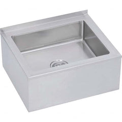 ELKAY - Stainless Steel Sinks Type: Mop Sink-Floor Mounted Outside Length: 32 (Inch) - Exact Tooling