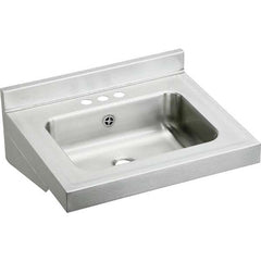 ELKAY - Stainless Steel Sinks Type: Lavatory Sink-Wall Hung Outside Length: 22 (Inch) - Exact Tooling