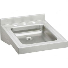 ELKAY - Stainless Steel Sinks Type: Lavatory Sink-Wall Hung Outside Length: 19 (Inch) - Exact Tooling