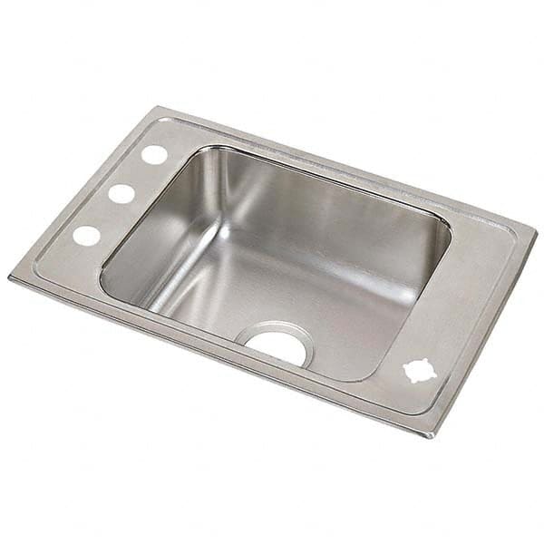 ELKAY - Stainless Steel Sinks Type: Drop In Sink Outside Length: 22 (Inch) - Exact Tooling