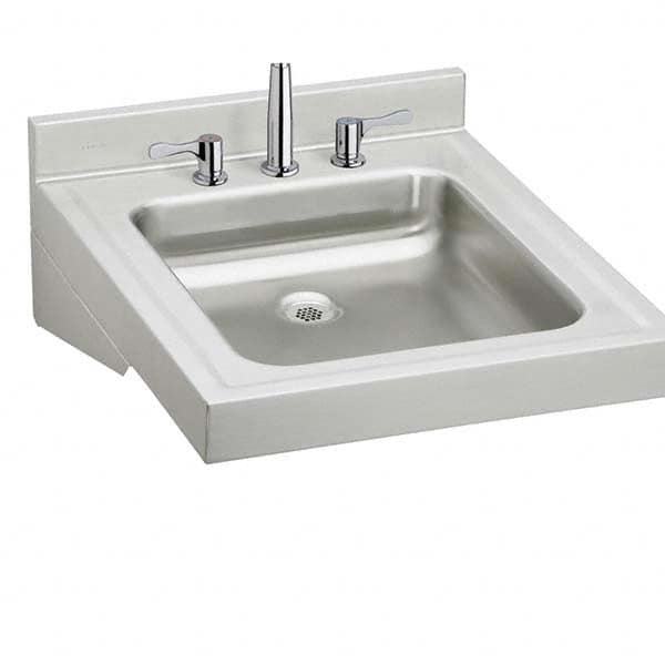 ELKAY - Stainless Steel Sinks Type: Lavatory Sink-Wall Hung Outside Length: 19 (Inch) - Exact Tooling