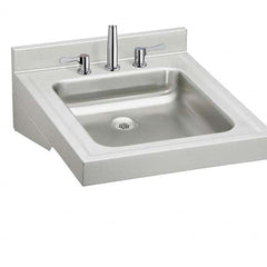 ELKAY - Stainless Steel Sinks Type: Lavatory Sink-Wall Hung Outside Length: 19 (Inch) - Exact Tooling