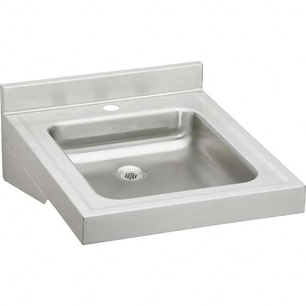 ELKAY - Stainless Steel Sinks Type: Lavatory Sink-Wall Hung Outside Length: 19 (Inch) - Exact Tooling