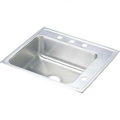 ELKAY - Stainless Steel Sinks Type: Drop In Sink Outside Length: 22 (Inch) - Exact Tooling