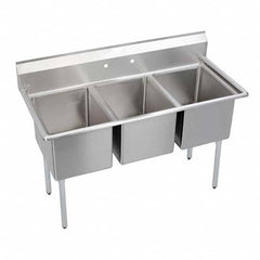 ELKAY - Stainless Steel Sinks Type: Scullery Sink Outside Length: 57 (Inch) - Exact Tooling