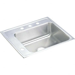 ELKAY - Stainless Steel Sinks Type: Drop In Sink Outside Length: 22 (Inch) - Exact Tooling