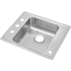 ELKAY - Stainless Steel Sinks Type: Drop In Sink Outside Length: 22 (Inch) - Exact Tooling