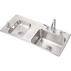 ELKAY - Stainless Steel Sinks Type: Drop In Sink Outside Length: 37-1/4 (Inch) - Exact Tooling