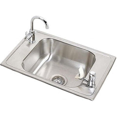 ELKAY - Stainless Steel Sinks Type: Drop In Sink Outside Length: 25 (Inch) - Exact Tooling