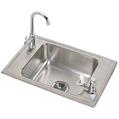 ELKAY - Stainless Steel Sinks Type: Drop In Sink Outside Length: 25 (Inch) - Exact Tooling