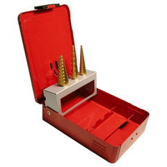 ‎3/16-3/4 RHC HSS 118 Degree Split Point Step Specialty Drill Set - TiN - Exact Tooling