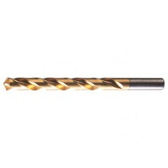 #23 RHS / RHC HSS 118 Degree Radial Point General Purpose Drill - TiN - Exact Tooling