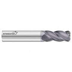 20mm Dia. x 100mm Overall Length 4-Flute 3mm C/R Solid Carbide SE End Mill-Round Shank-Center Cut-FC18 - Exact Tooling