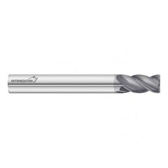 20mm Dia. x 100mm Overall Length 4-Flute 1.5mm C/R Solid Carbide SE End Mill-Round Shank-Center Cut-FC18 - Exact Tooling