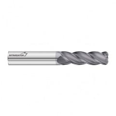 1/2 Dia. x 5 Overall Length 4-Flute .030 C/R Solid Carbide SE End Mill-Round Shank-Center Cut-FC18 - Exact Tooling