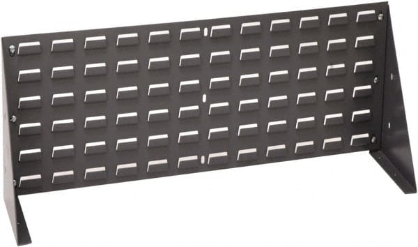 Quantum Storage - 125 Lb Capacity, 8" Deep x 36" Wide x 12" High, Static Dissipative Bench Rack - 1 Side - Exact Tooling