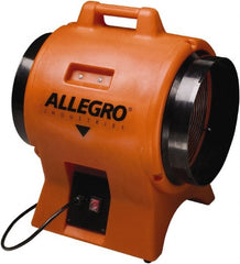 Allegro - 12" Inlet, Electric AC Axial Blower - 1 hp, 2,180 CFM (Free Air), 230 Max Voltage Rating - Exact Tooling