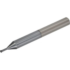 Vargus - M3x0.50 ISO, 2.4mm Cutting Diam, 4 Flute, Solid Carbide Helical Flute Thread Mill - Internal Thread, 0.5mm LOC, 76mm OAL, 6mm Shank Diam - Exact Tooling