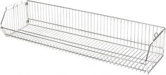 Quantum Storage - 20" Wide, Open Shelving Accessory/Component - Chrome, Chrome Finish, 48" Long, Use with Wire Shelving Units - Exact Tooling