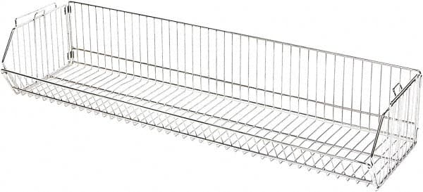 Quantum Storage - 20" Wide, Open Shelving Accessory/Component - Chrome, Chrome Finish, 48" Long, Use with Wire Shelving Units - Exact Tooling