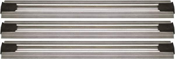 Quantum Storage - 2-1/2" Wide, Open Shelving Accessory/Component - Aluminum, Anodized Aluminum Finish, 108" Long, Use with Wire Shelving Units - Exact Tooling