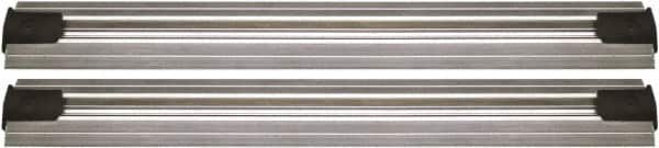 Quantum Storage - 2-1/2" Wide, Open Shelving Accessory/Component - Aluminum, Anodized Aluminum Finish, 192" Long, Use with Wire Shelving Units - Exact Tooling