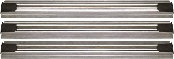 Quantum Storage - 2-1/2" Wide, Open Shelving Accessory/Component - Aluminum, Anodized Aluminum Finish, 144" Long, Use with Wire Shelving Units - Exact Tooling