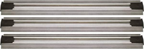 Quantum Storage - 2-1/2" Wide, Open Shelving Accessory/Component - Aluminum, Anodized Aluminum Finish, 156" Long, Use with Wire Shelving Units - Exact Tooling