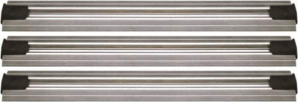 Quantum Storage - 2-1/2" Wide, Open Shelving Accessory/Component - Aluminum, Anodized Aluminum Finish, 168" Long, Use with Wire Shelving Units - Exact Tooling