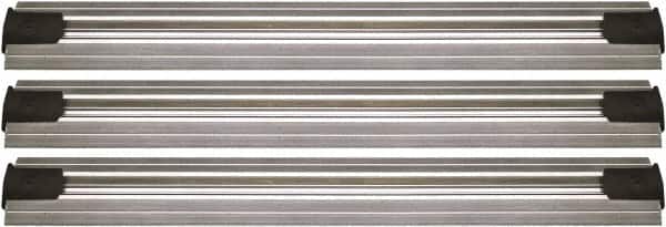 Quantum Storage - 2-1/2" Wide, Open Shelving Accessory/Component - Aluminum, Anodized Aluminum Finish, 192" Long, Use with Wire Shelving Units - Exact Tooling