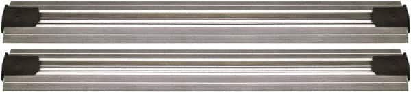 Quantum Storage - 2-1/2" Wide, Open Shelving Accessory/Component - Aluminum, Anodized Aluminum Finish, 72" Long, Use with Wire Shelving Units - Exact Tooling